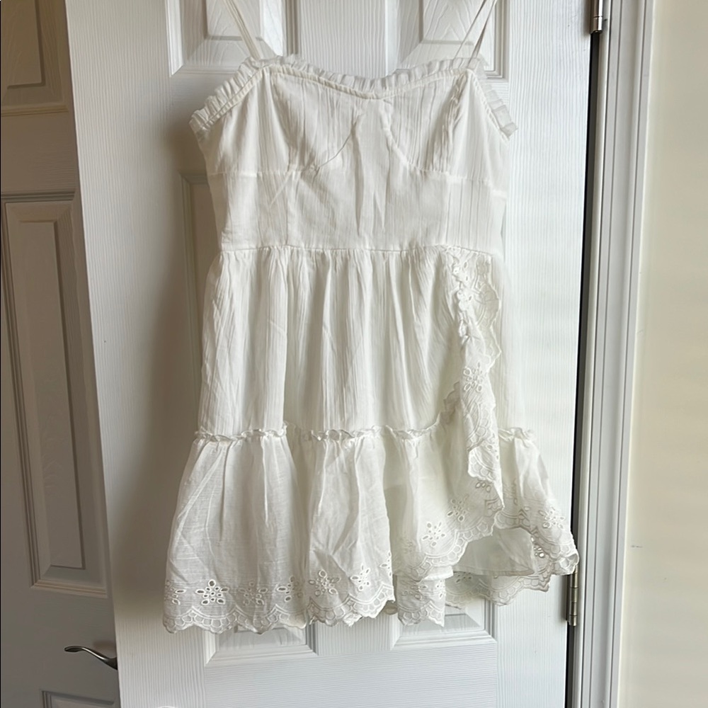 Aeropostale White Smocked Dress